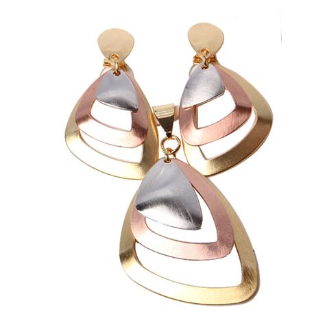 Year Fashion Gold Plating Irregular Shape Jewelry Set China Fashion