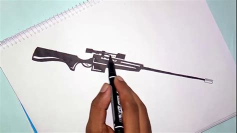 How To Draw A Sniper Gun Easy Do You Like Technology And All Sorts Of