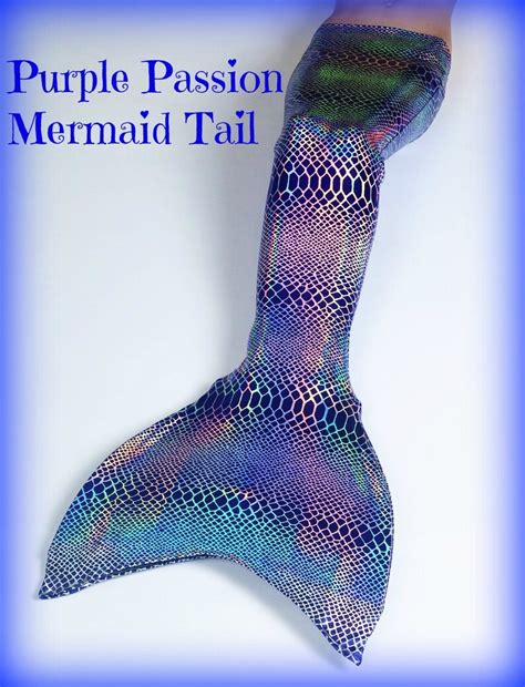 Swimmable Mermaid Tail Purple Passion By Tahoe Mermaid Tails Etsy