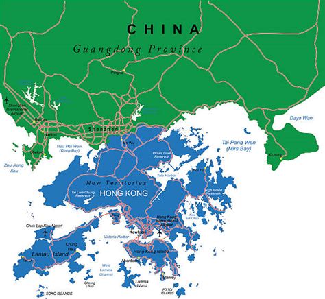 3200 Hong Kong Carta Geografica Foto Stock Immagini E Fotografie