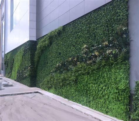 シーズン Outdoor Artificial Green Walls Leaves Fence 1 × 1m Uv Proof Diy