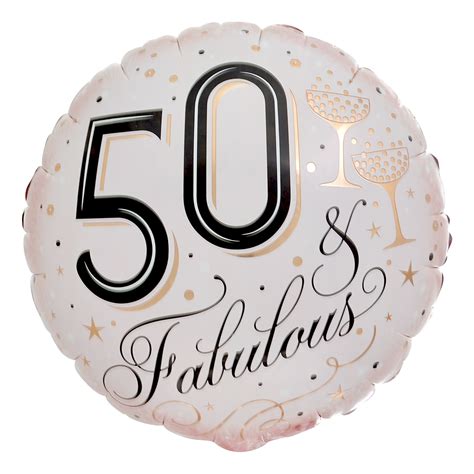 Buy Fabulous 50th Birthday 18 Inch Foil Helium Balloon For Gbp 279 Card Factory Uk