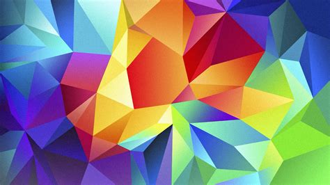 Geometry Colorful Polygon Wallpaper Baltana