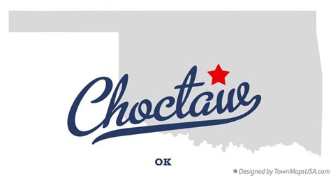 Map Of Choctaw Ok Oklahoma