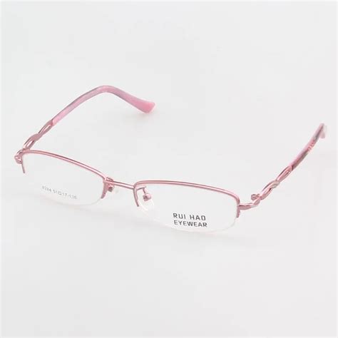 Fashion Eyeglasses Frame Women Half Rimless Glasses Frame Brand Optical Spectacles Frames