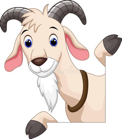 Cute Goat Cartoon Illustration Of Cute Goat Cartoon Affiliate