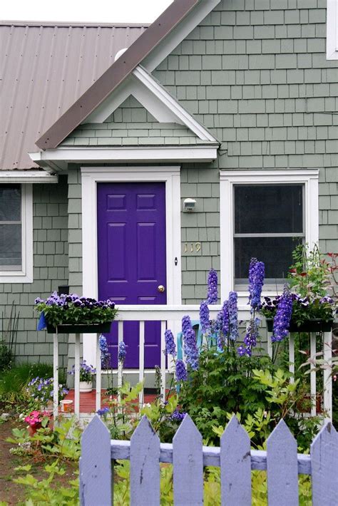 Pretty In Purple Exterior House Colors Purple Front Doors Exterior