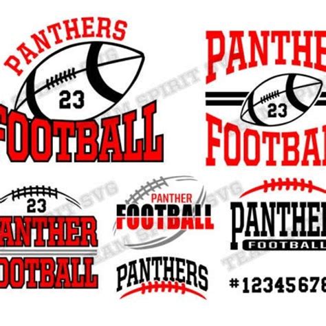 Panther Football 2color Svg File Etsy