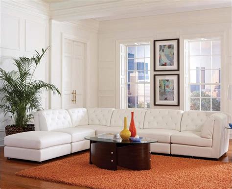 Divani Casa Edgar Modern Grey Fabric Modular Sectional Sofa
