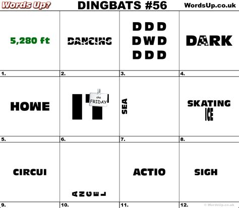 About dingbats and our answer tool. Free Printable Dingbats Puzzles | Free Printables