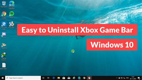 Easy To Uninstall The Xbox Game Bar In Windows 10 Tutorial Youtube