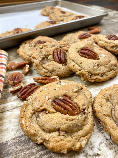 These eggless butter pecan cookies are crunch, soft, chewy and buttery! Butter Pecan Cookies - Back To My Southern Roots