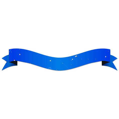 Blue Banner Ribbon Luxurious With Gold Stripes Blue Banner Ribbon