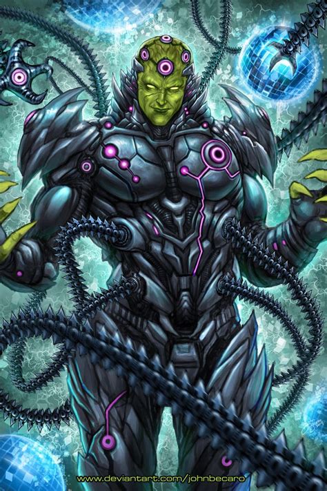Brainiac By Johnbecaro On Deviantart Liga De La Justicia Marvel Dc