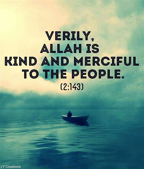 Verily Allah Is Kind And Merciful To The People Islamic Quotes