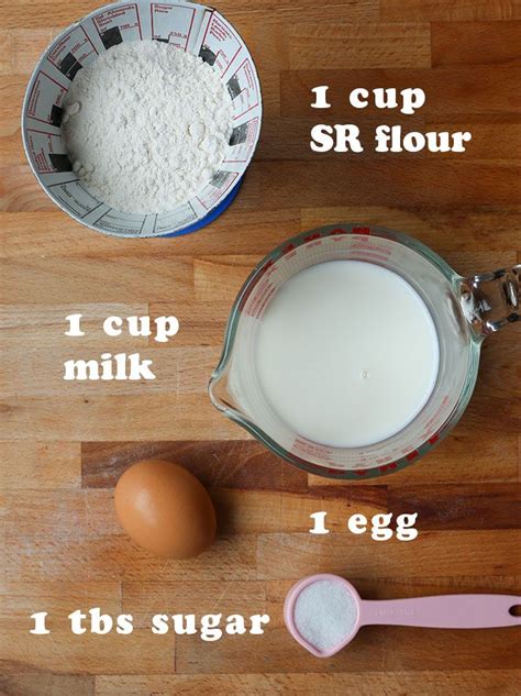 Easy Pancake Recipe Ingredient List Au 料理レシピ デザートのレシピ
