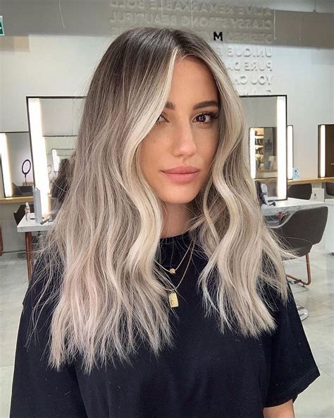 Ash Blonde Hair Balayage Blonde Hair With Roots Baylage Hair Brunette Hair With Highlights