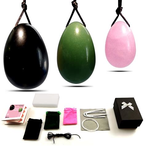Buy Yoni Eggs For Women Kegel Exercises Drilled Genuine Large Obsidian
