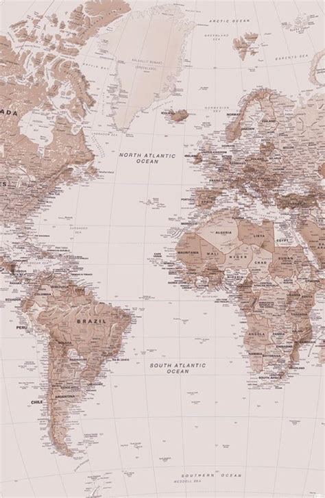 World Map Aesthetic HD