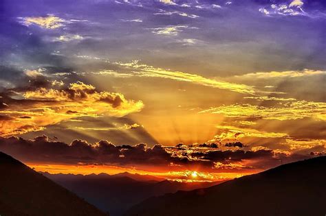 Sunset Dawn Nature Mountain Landscape Kaçkars Landscapes Nature