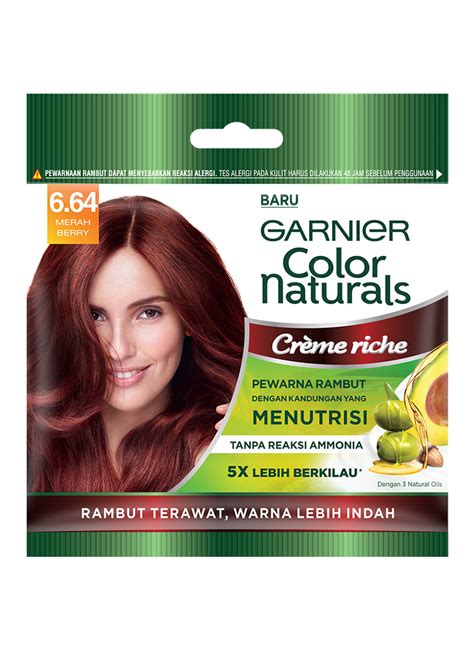 Garnier Hair Color Naturals 664 Merah Berry Klikindomaret
