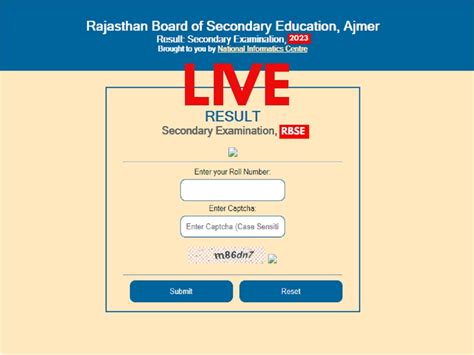 Rbse 5th Result 2023out Live आरबीएसई