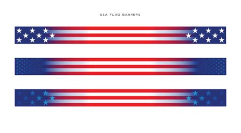 33000 American Flag Banner Stock Illustrations Royalty Free Vector