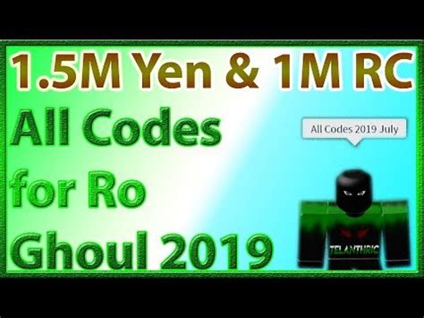 To save you some trouble, here we've gathered all the latest codes we can find, snatch them and treat yourself to some free rc and yen! All Codes for Ro Ghoul *29 CODES!!* | 2019 July - YouTube