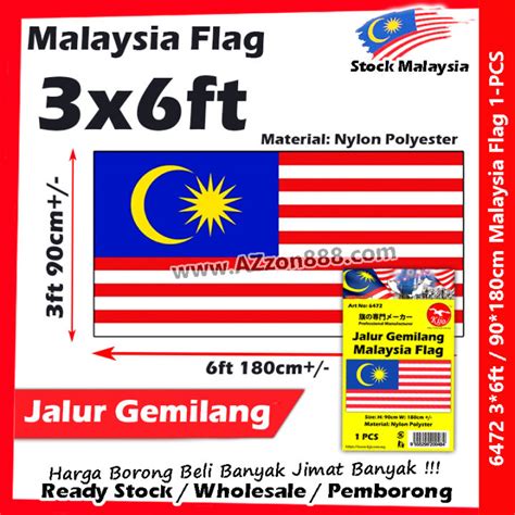 Malaysia Flag Bendera Malaysia Jalur Gemilang Car Flag Hand