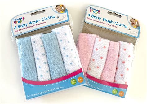4 Baby Washcloth Set