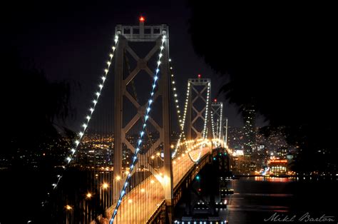 San francisco bay bridge at night. File:Bay Bridge at night by Mikl Barton.jpg - Wikimedia ...