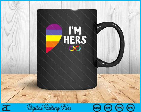 i m hers shes mine matching for pride lesbian svg png digital files creativeusarts