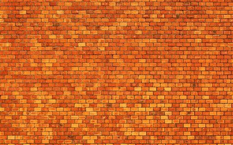 Orange Brickwall Macro Orange Bricks Identical Bricks Bricks