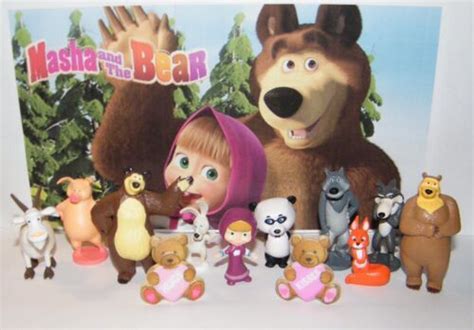 Masha And The Bear Figure Set Of 10 Figures And 2 Fun Bearrings 4576844621