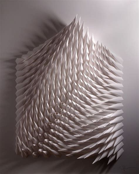 Matt Shlian Geometric Art Paper Art Sculpture Paper Sculpture