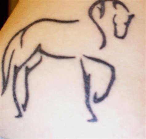 Minimalistic Horse Silhouette Tattoo Tattooimagesbiz