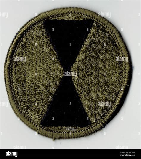7th Infantry Division Patch Subdued Stock Photo Alamy