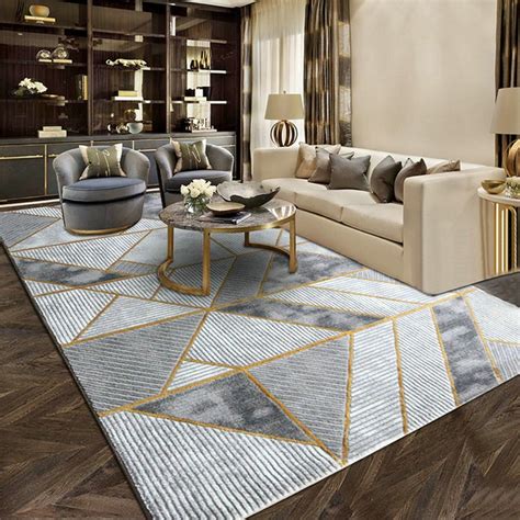 Geometric Style Design Art Deco Rug For Interior Living Room Warmly Home
