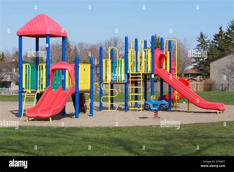 Playground Slides Hi Res Stock Photography And Images Alamy