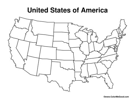 Printable USA Map