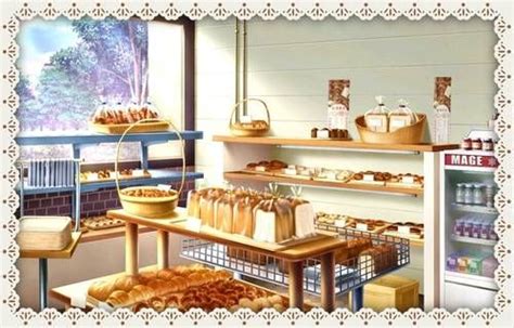One Of The Bakeries Anime Scenery Wallpaper Food Art Painting Anime
