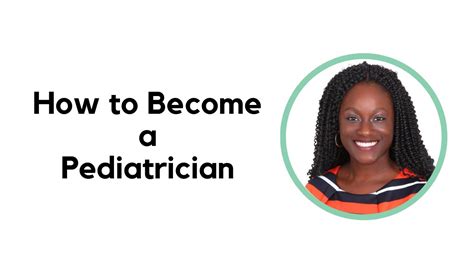 How To Become A Pediatrician Youtube