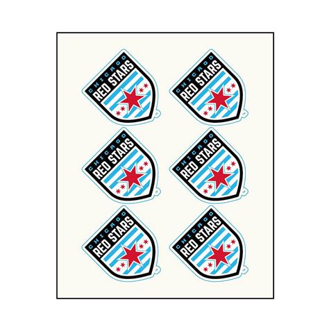 Chicago Red Stars Face Decals Nwsl Shop