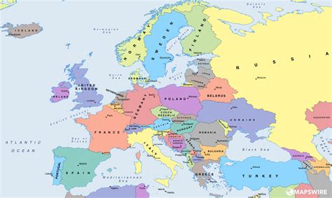 Free Political Maps Of Europe