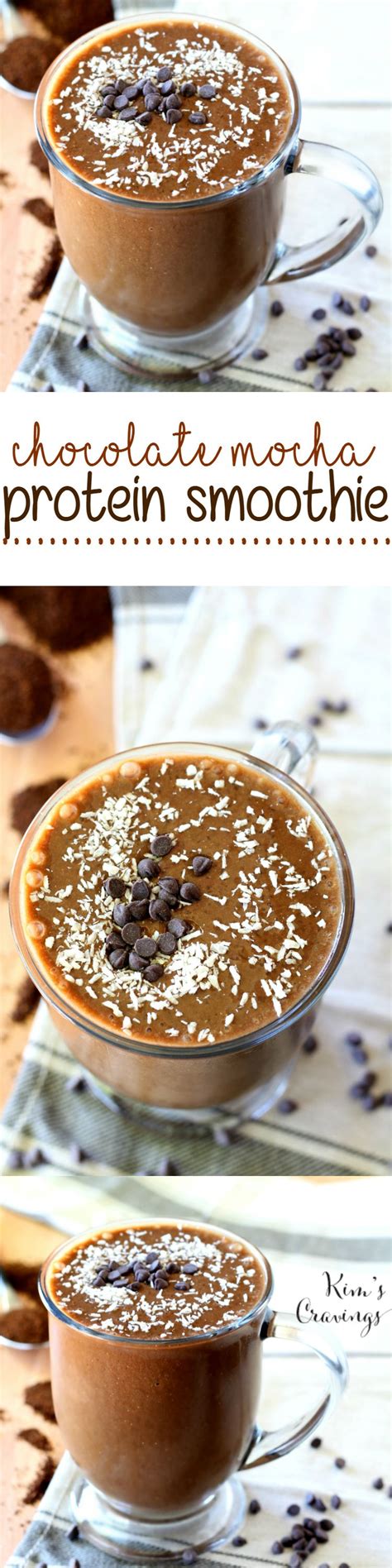 Chocolate whey protein powder recipes that add in things like shaved chocolate or strawberries. Chocolate Mocha Protein Shake | Recipe | Protein shake ...