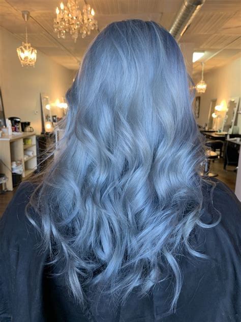 Blue Silver Hair Color Hair Color Blue Blue Hair Icy Blue Hair