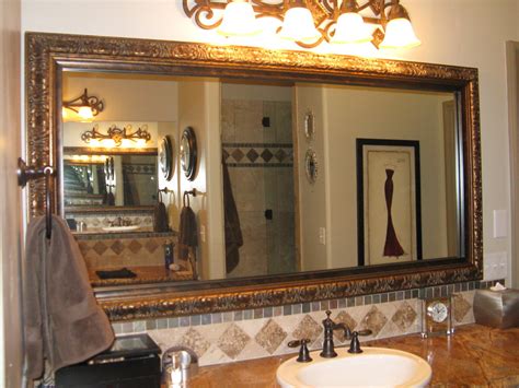 Beautiful And Elegant Mirror Frame Kits Traditional Bathroom Salt