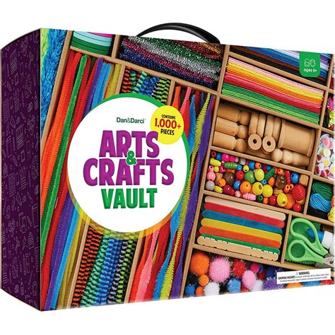 Arts And Crafts Vault 1000 Piece Craft Kit Library In A Box For Kids