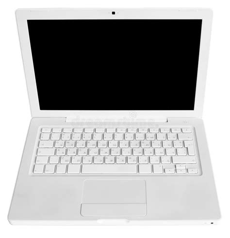 White Laptop Stock Image Image Of Monitor Mobility 13782439