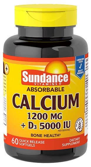 An increased risk of kidney stones. Calcium 1200 mg plus D3 - Sundance Vitamins